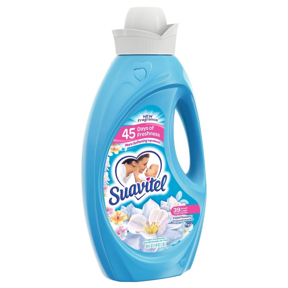 slide 5 of 5, Suavitel Scented Liquid Fabric Softener and Conditioner - Field Flowers, 46 fl oz