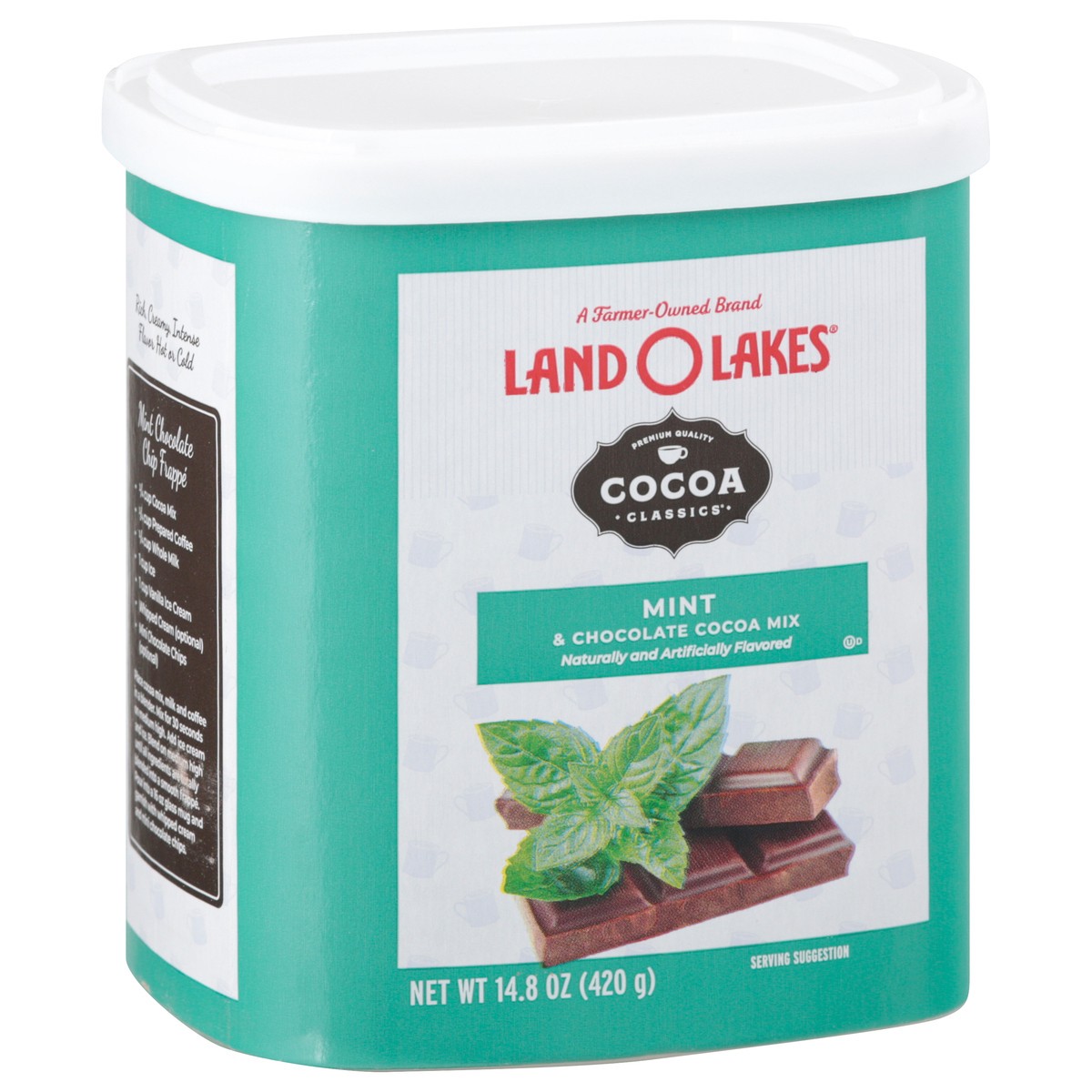 slide 2 of 9, Land O'Lakes Cocoa Classics Mint & Chocolate Cocoa Mix 14.8 oz, 14.8 oz
