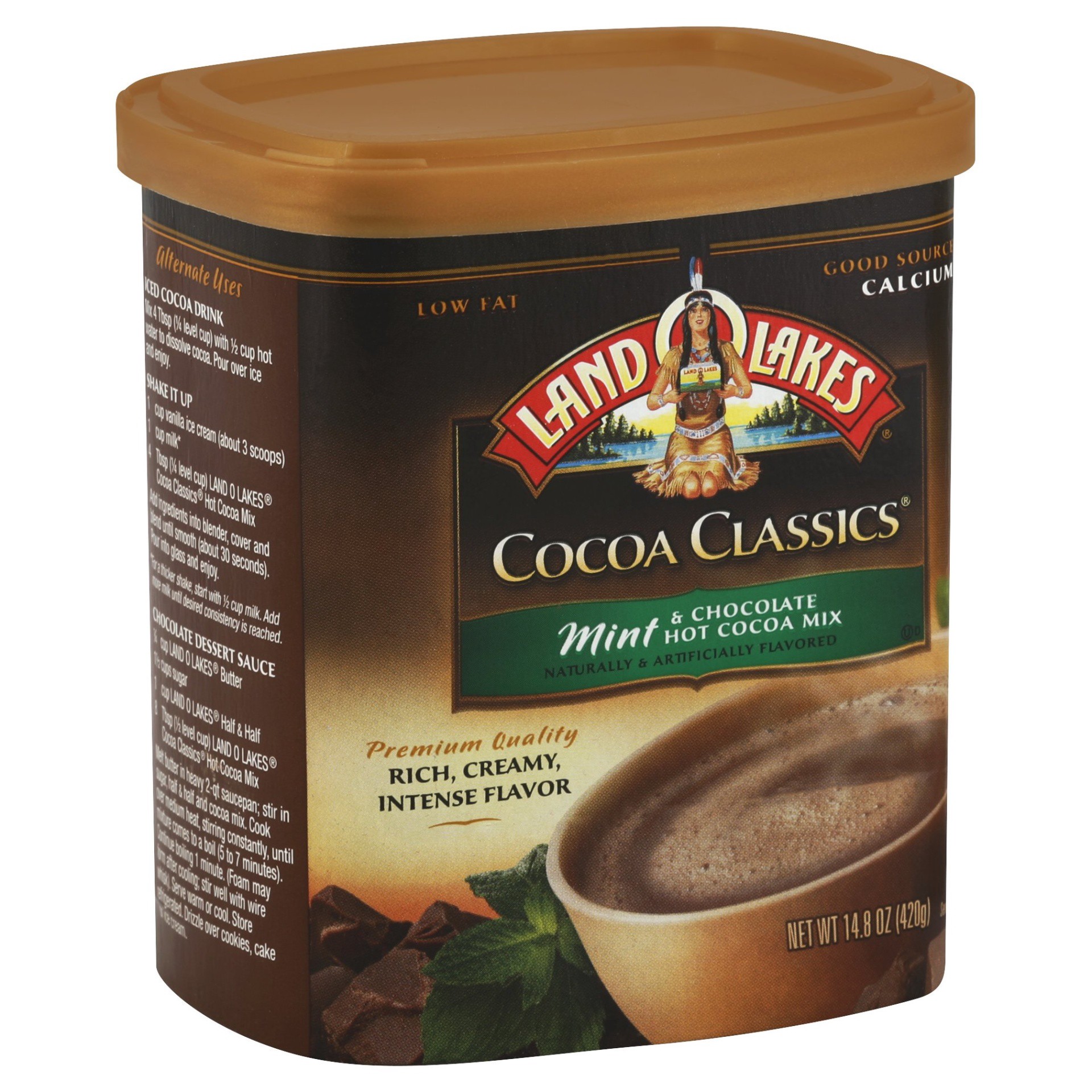 slide 1 of 9, Land O'Lakes Cocoa Classics Mint & Chocolate Cocoa Mix 14.8 oz, 14.8 oz
