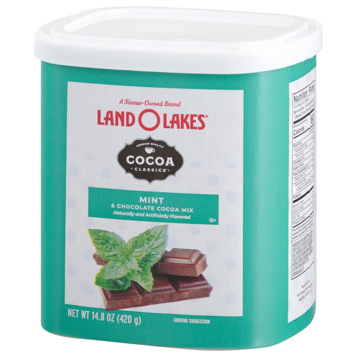 slide 3 of 9, Land O'Lakes Cocoa Classics Mint & Chocolate Cocoa Mix 14.8 oz, 14.8 oz