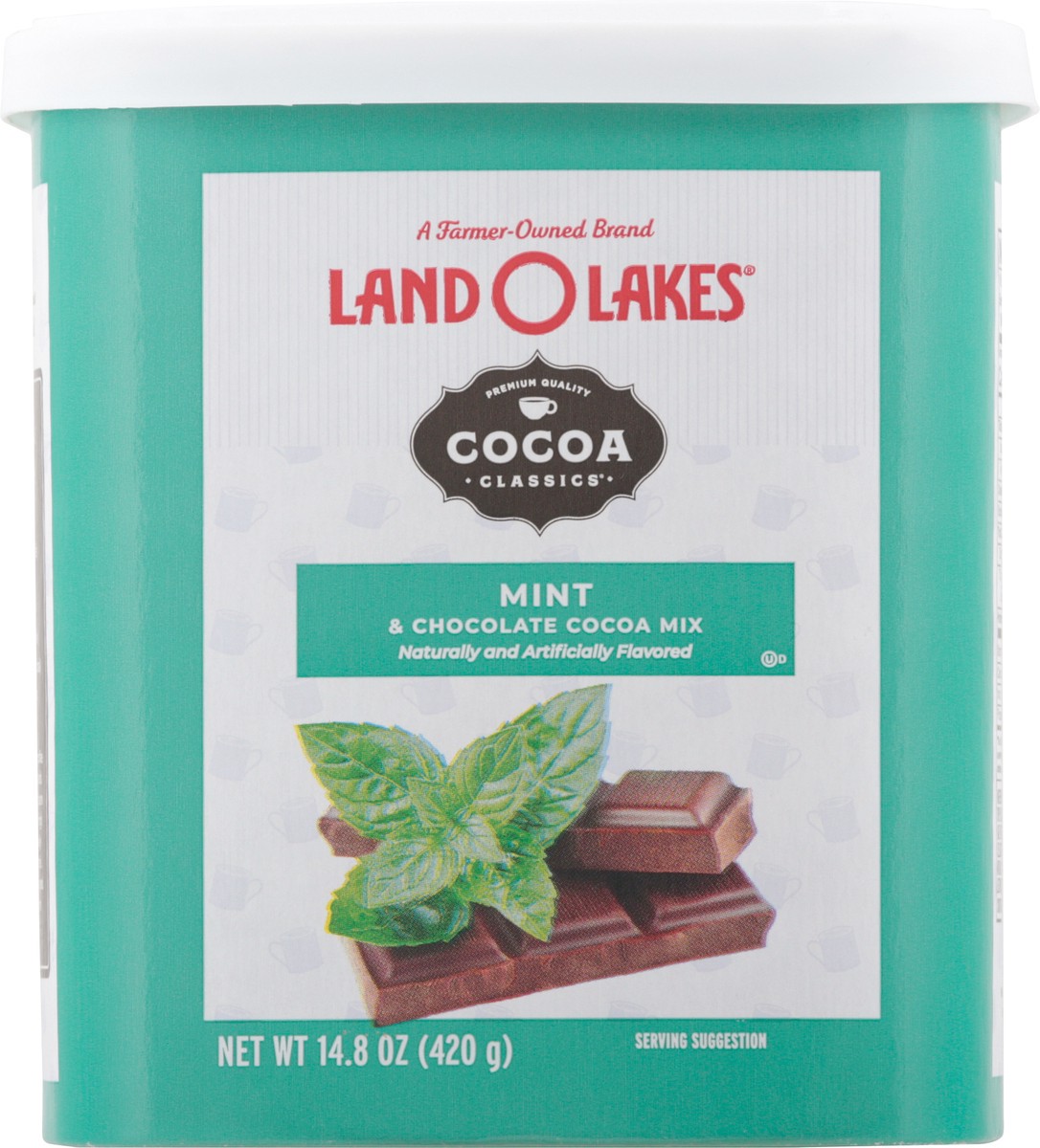 slide 8 of 9, Land O'Lakes Cocoa Classics Mint & Chocolate Cocoa Mix 14.8 oz, 14.8 oz