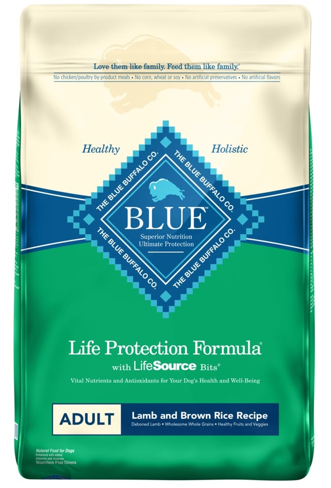 slide 1 of 1, Blue Buffalo Life Protection Formula Natural Adult Dry Dog Food with Lamb and Brown Rice - 24lbs, 24 lb