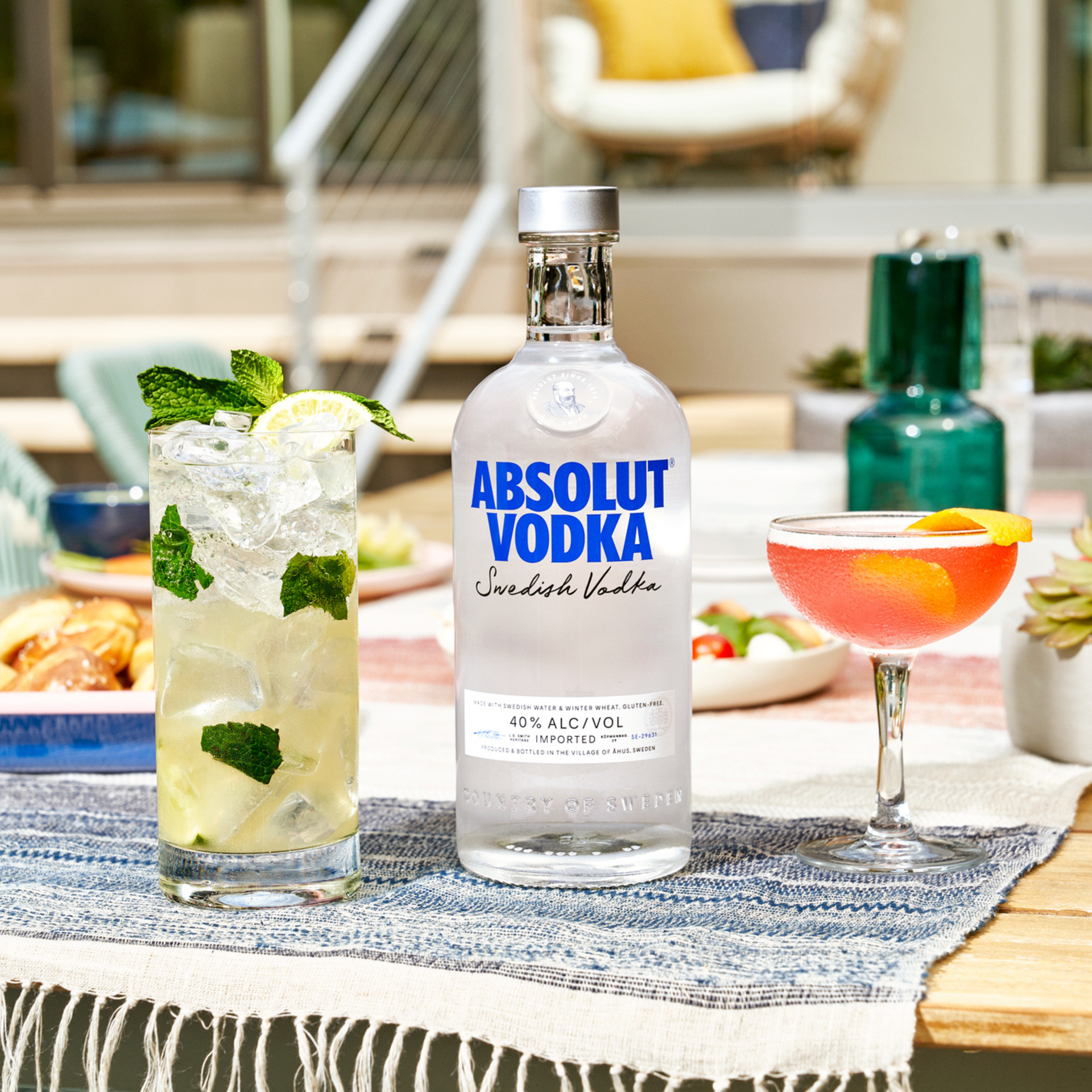 slide 4 of 7, Absolut Original Vodka with Combo, 1.75 L Bottle, 40% ABV, 1.75 liter