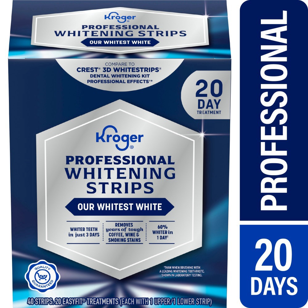 slide 1 of 1, Kroger® Professional Whitening Strips, 40 ct