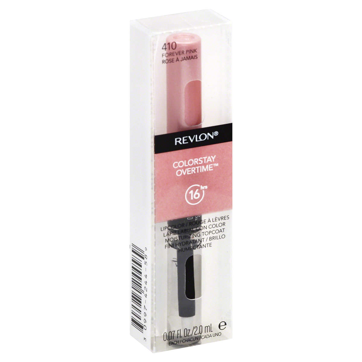 slide 1 of 1, Revlon ColorStay Overtime Lip Color - 410 Forever Pink, 0.14 oz