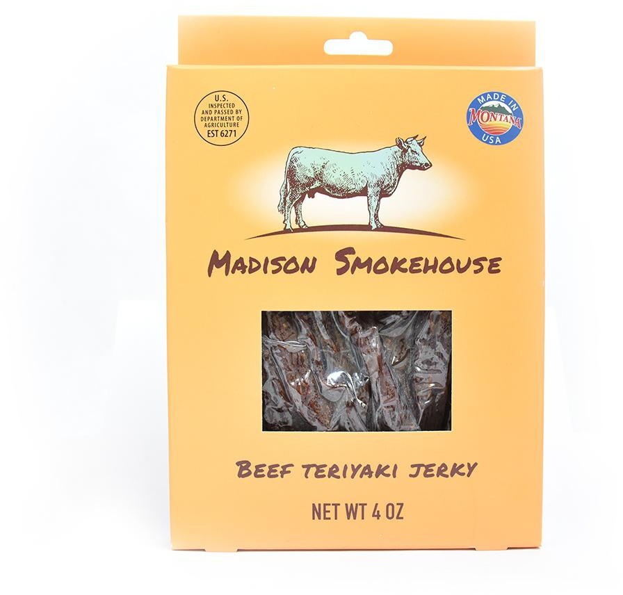 slide 1 of 1, Madison Smokehouse Teryaki Beef Jerky, 4 oz