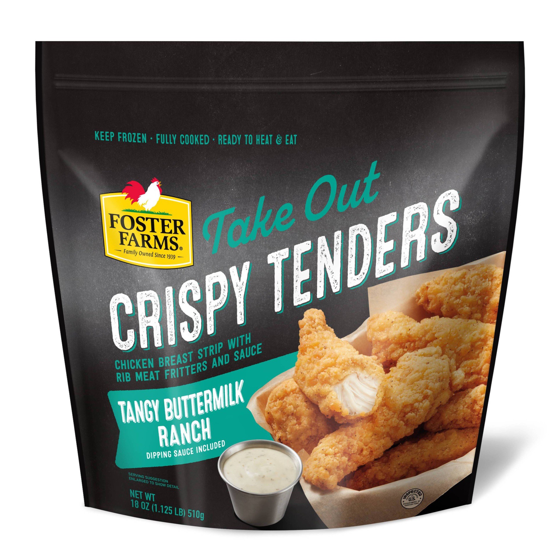 slide 1 of 3, Foster Farms Take Out Tangy Buttermilk Ranch Crispy Tenders 18 oz, 18 oz