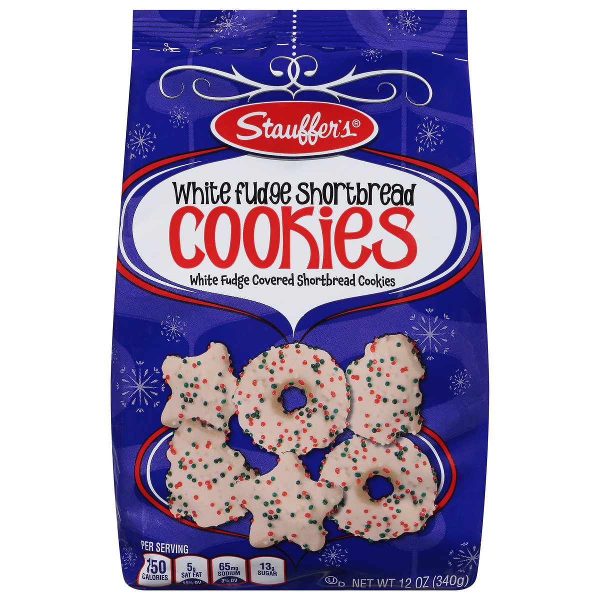 slide 1 of 11, Stauffer's Stauffers White Fudge & Shortbread Cookie- Bag, 12 oz