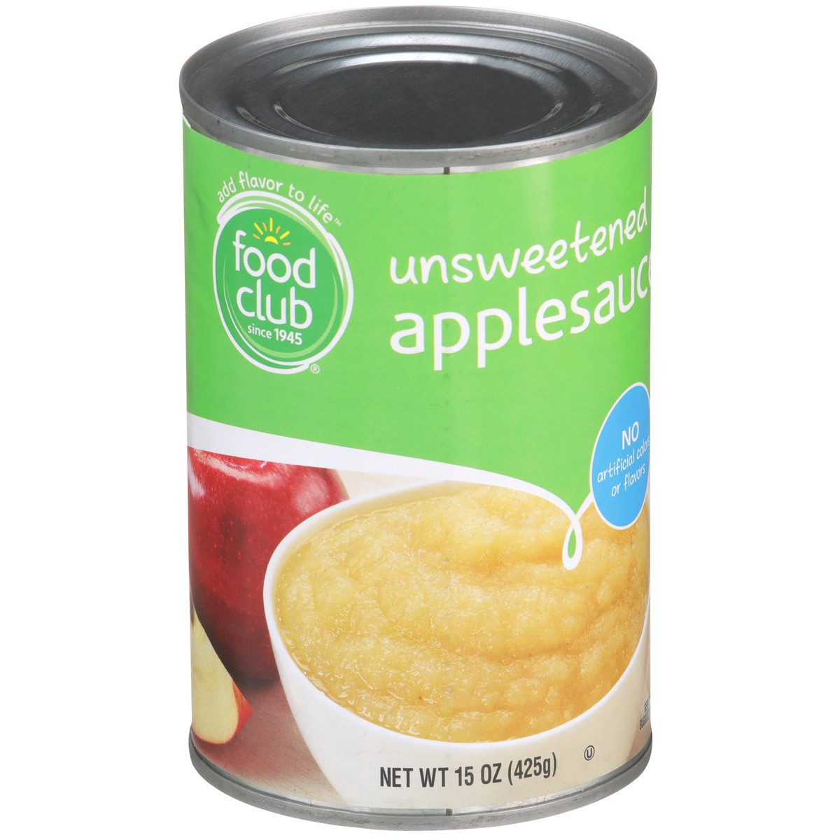 slide 2 of 9, Food Club Unsweetened Applesauce, 15 oz