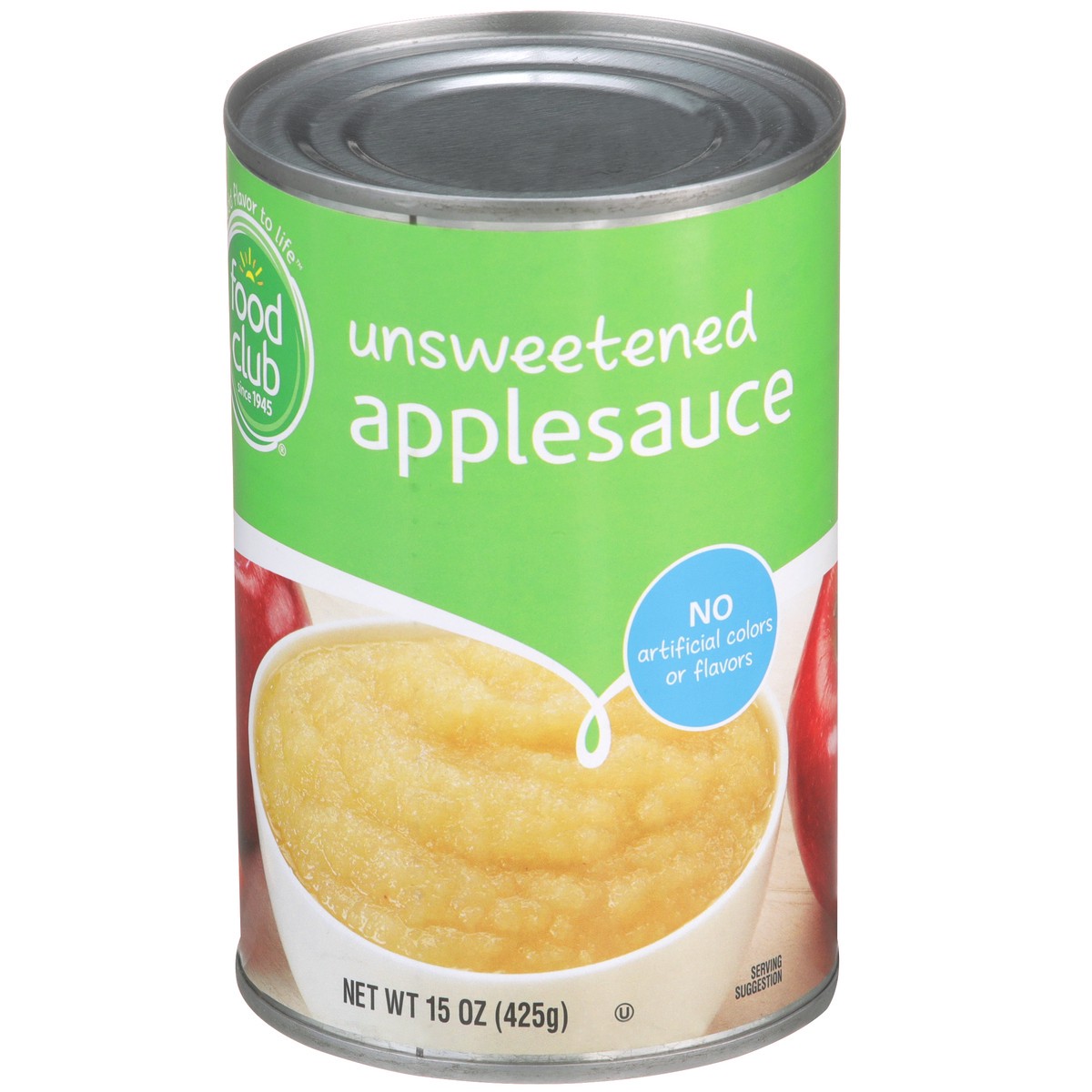 slide 3 of 9, Food Club Unsweetened Applesauce, 15 oz