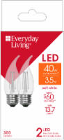 slide 1 of 1, Everyday Living Led Medium Base Dimmable Bulbs - Clear, 2 ct