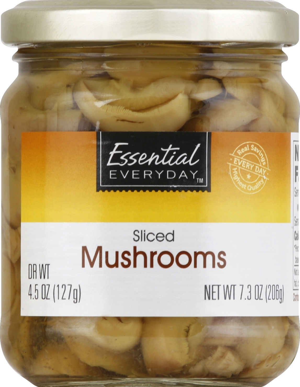 slide 1 of 1, Essential Everyday Mushroom Slice Jar, 4.5 oz