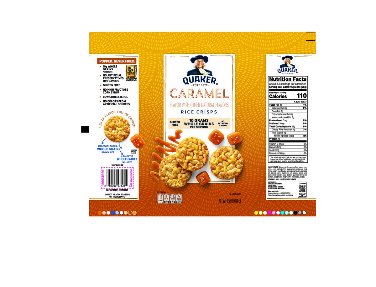 slide 6 of 8, Quaker Rice Crisps Caramel 3.52 Oz, 3.52 oz