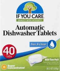 If You Care Free & Clear Super Concentrated Automatic Dishwasher Tablets 40 ct