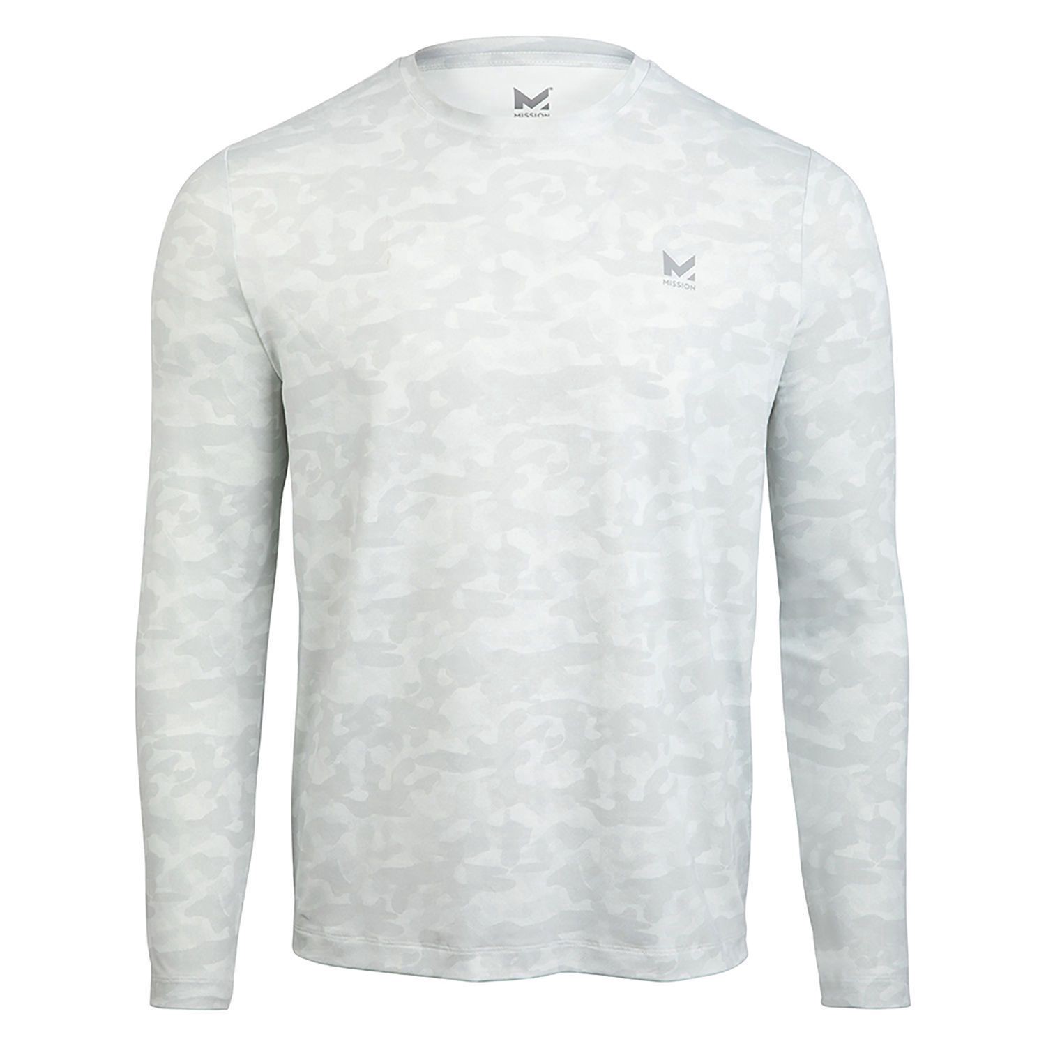 slide 1 of 4, Mission Cooling Upf Sun Shirt, White Camo, S/m, 1 ct
