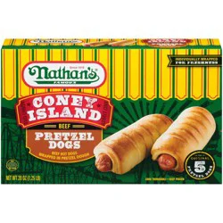 Nathan's Famous Coney Island Beef Pretzel Dogs 4 ea