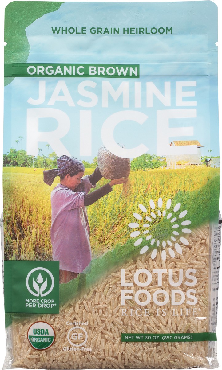 slide 7 of 9, Lotus Foods Organic Brown Jasmine Rice 30 oz, 30 oz