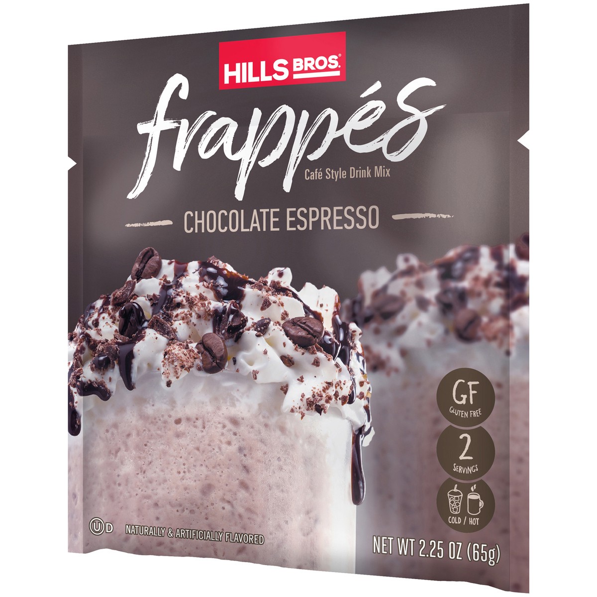 slide 2 of 5, Hills Bros. Frappes Chocolate Espresso Cafe Style Drink Mix 2.25 oz. Pouch, 2.25 oz