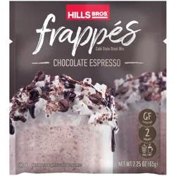 Hills Bros. Frappes Chocolate Espresso Cafe Style Drink Mix 2.25 oz. Pouch