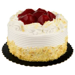 Bakery Strawberry Topped Double Layer Cake