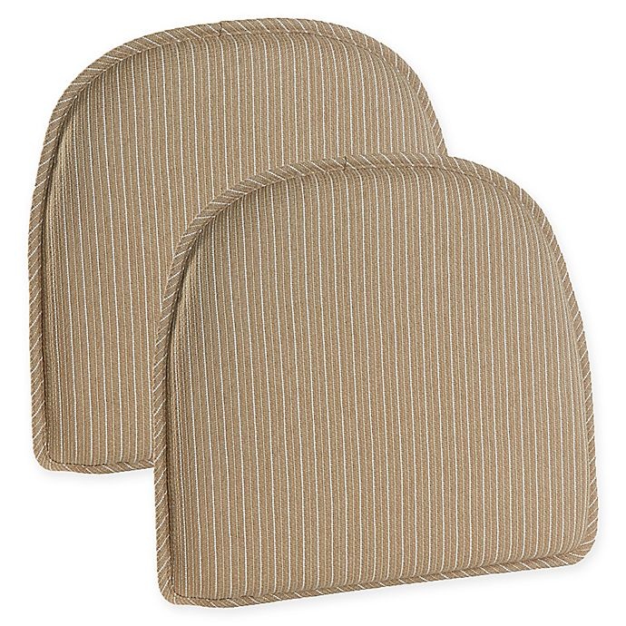 slide 1 of 3, Klear Vu Nakita Gripper Chair Pads - Natural, 2 ct