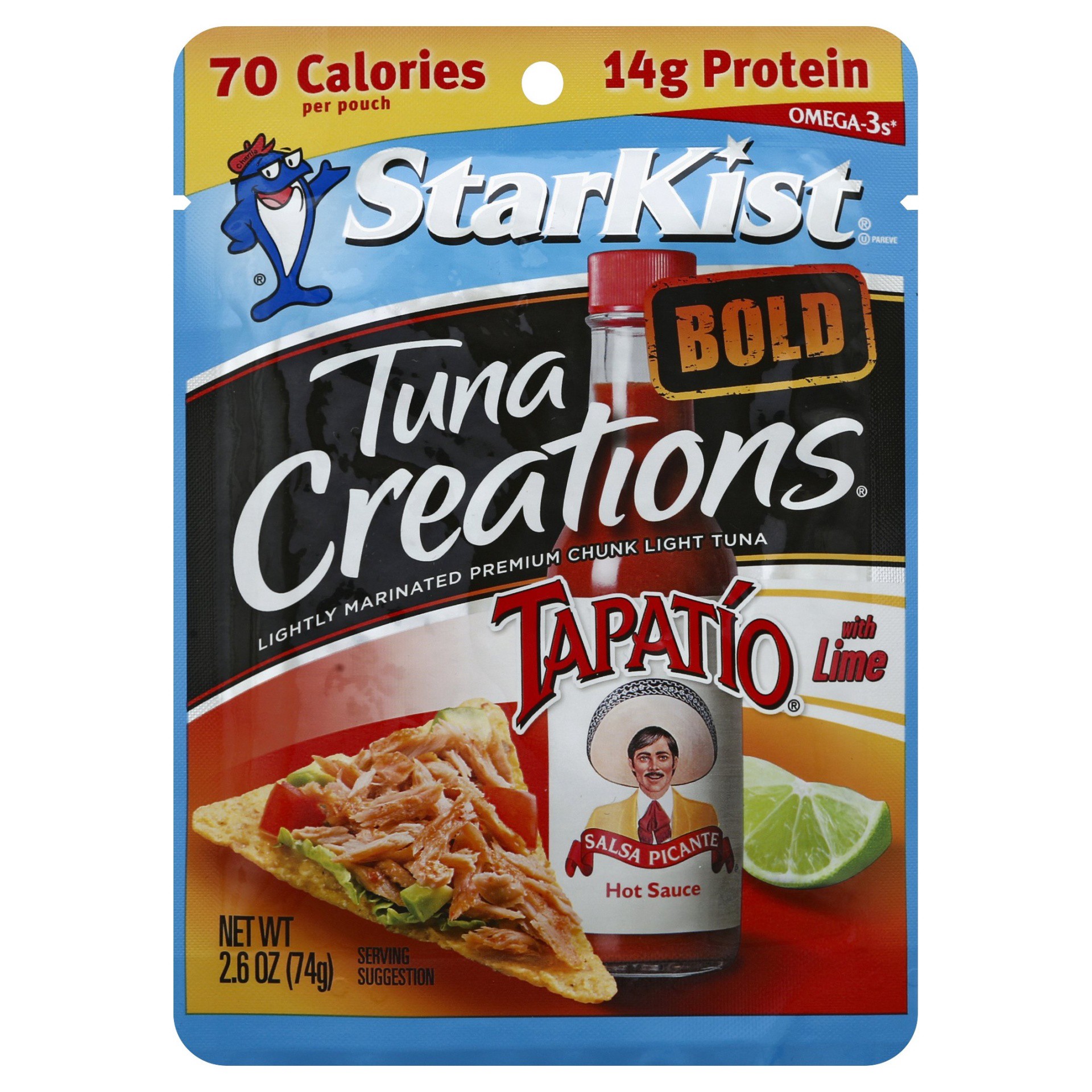 slide 1 of 3, StarKist Tuna Creations Bold Tapatio, 2.6 oz