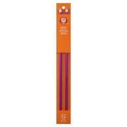 Boye 14-Inch Aluminum Single Point Knitting Needle - Purple - 2 Piece