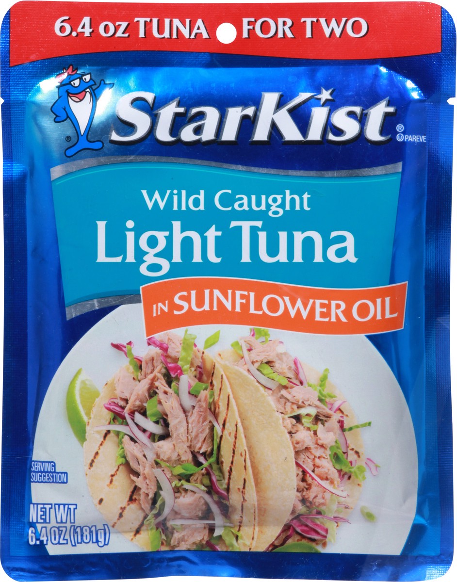 slide 6 of 9, StarKist Wild Caught Sunflower Oil Light Tuna 6.4 oz, 6.4 oz