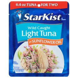 StarKist Wild Caught Sunflower Oil Light Tuna 6.4 oz