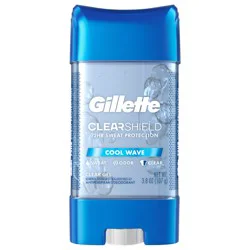 Gillette Antiperspirant and Deodorant for Men, Clear Gel, Cool Wave, 3.8oz