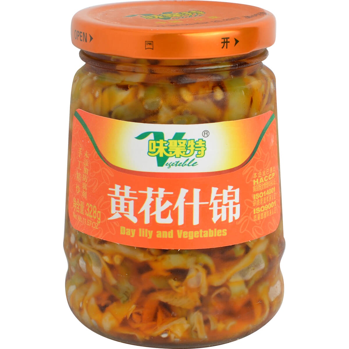 slide 1 of 1, Wei Ju Te Jar Day-Lily and Vegetables, 328 gram