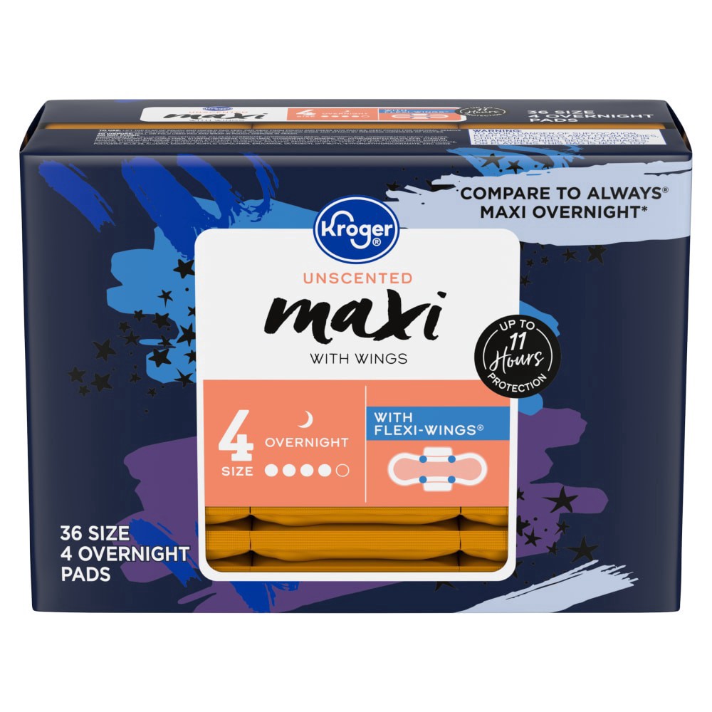 slide 1 of 1, Kroger® Heavy Maxi Pad, 36 ct