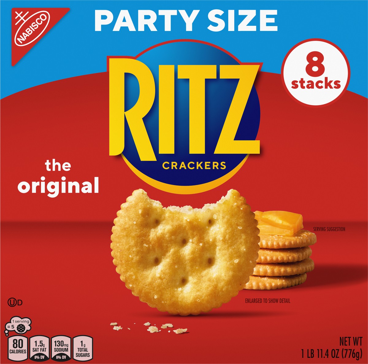 slide 6 of 9, RITZ Original Crackers, Party Size, 27.4 oz, 27.40 oz
