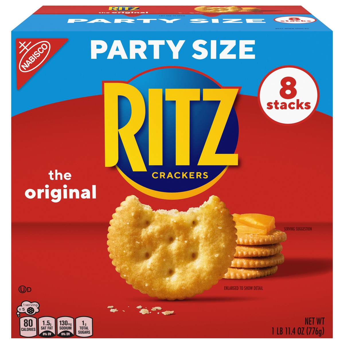 slide 1 of 9, RITZ Original Crackers, Party Size, 27.4 oz, 27.40 oz