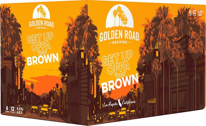 slide 1 of 1, Golden Road Brewing Get Up Offa That Brown, 5.5% ABV, 6 ct; 12 oz