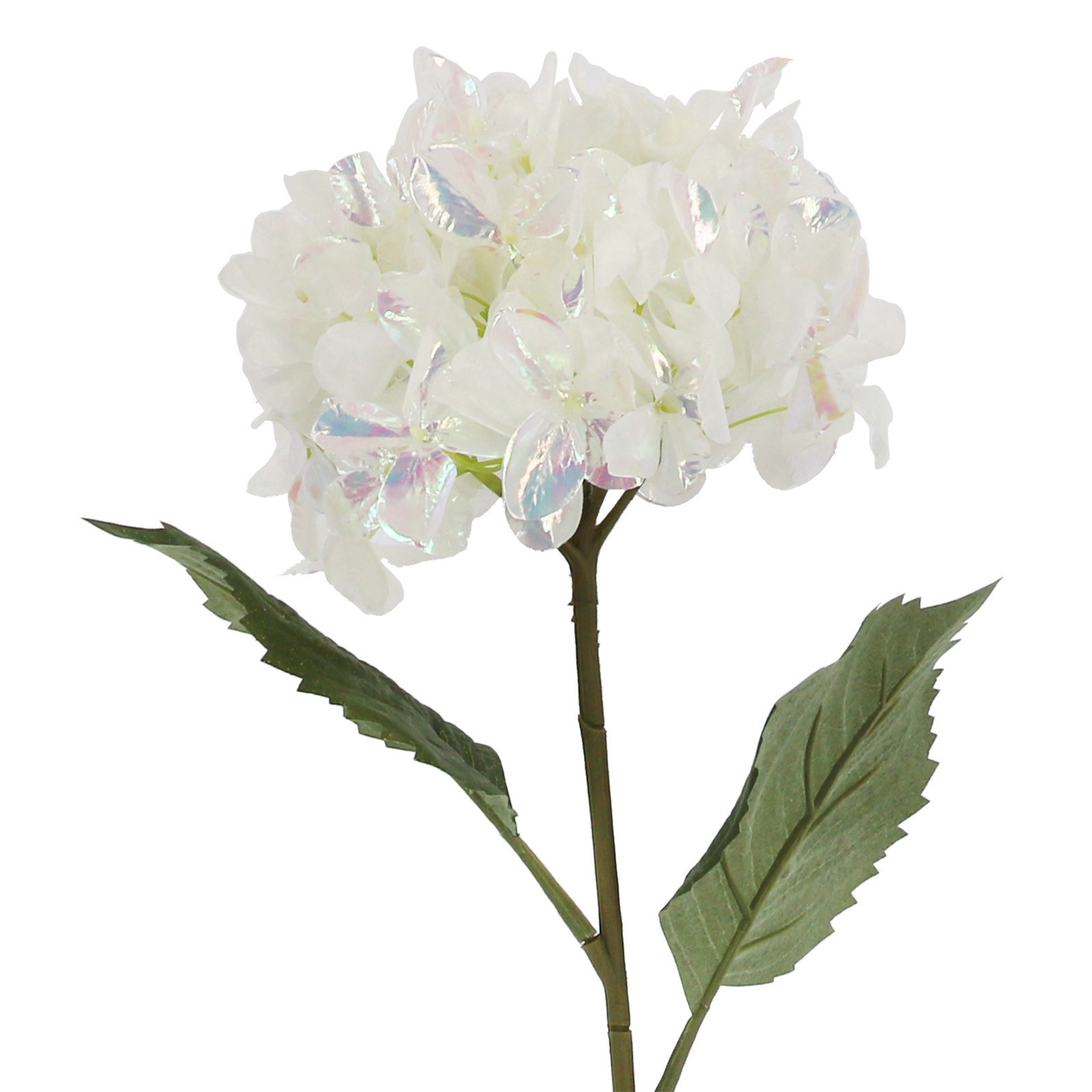 slide 2 of 2, 28" White Iridescent Hydrangea Stem By Ashland, 9 in x 7 in x 28 in