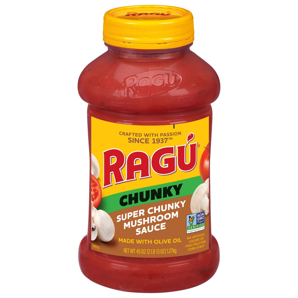 slide 8 of 15, Ragu Super Chunky Mushroom Pasta Sauce, 45 oz., 45 oz