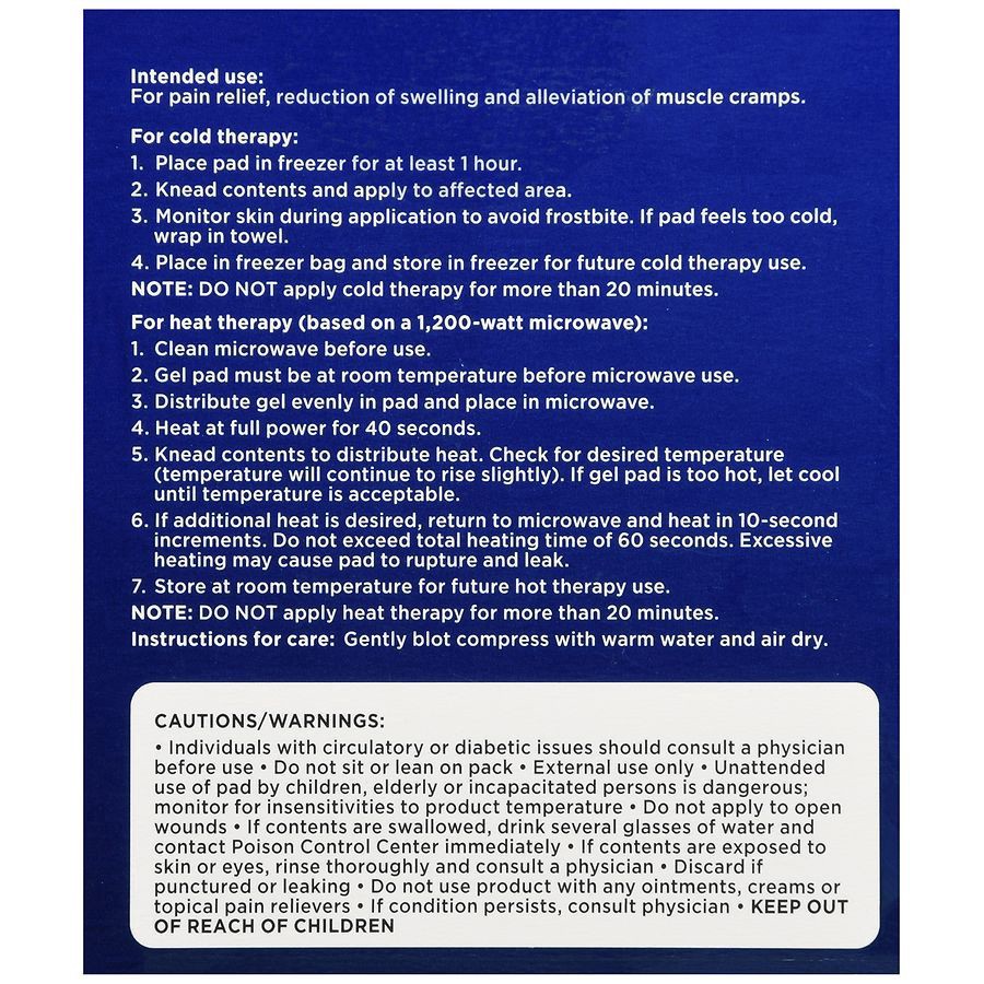 slide 2 of 5, Walgreens Reusable Hot and Cold Gel Pad, 1 ct