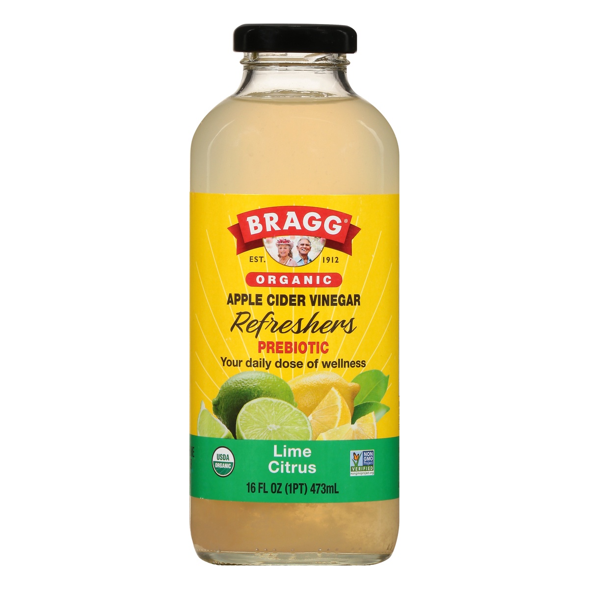 slide 1 of 1, Bragg Organic Apple Cider Vinegar Limeade - 16 fl oz, 16 fl oz