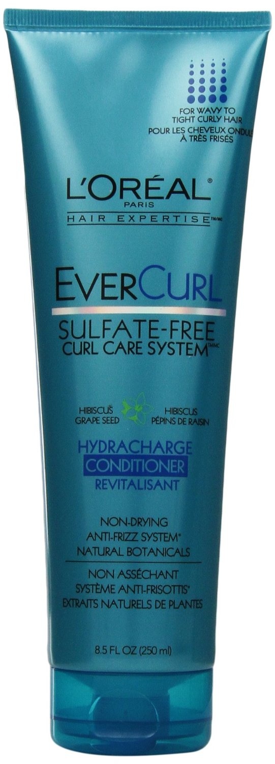 slide 1 of 1, L'Oréal Paris EverCurl Sulfate Free Curl Care System Hydracharge Conditioner, 8.5 oz