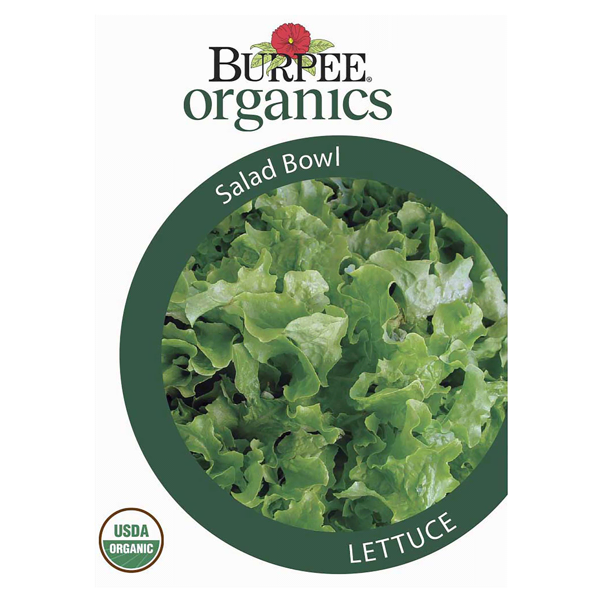 slide 1 of 5, Burpee Organic Lettuce Salad Bowl Seeds, 1 ct