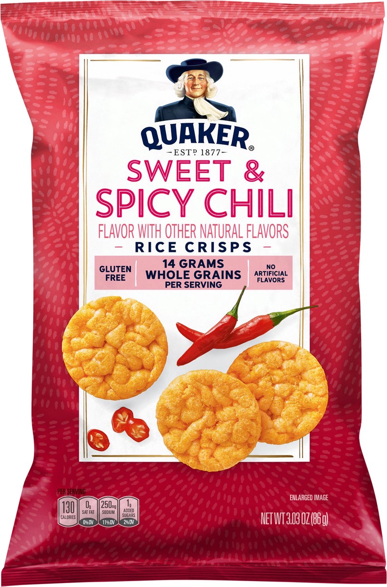 slide 8 of 8, Quaker Rice Crisps Sweet & Spicy Chili - 3.03 oz, 3.03 oz