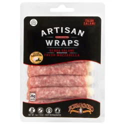 Formaggio Artisan Wraps Genoa Salami Wrapped Fresh Mozzarella