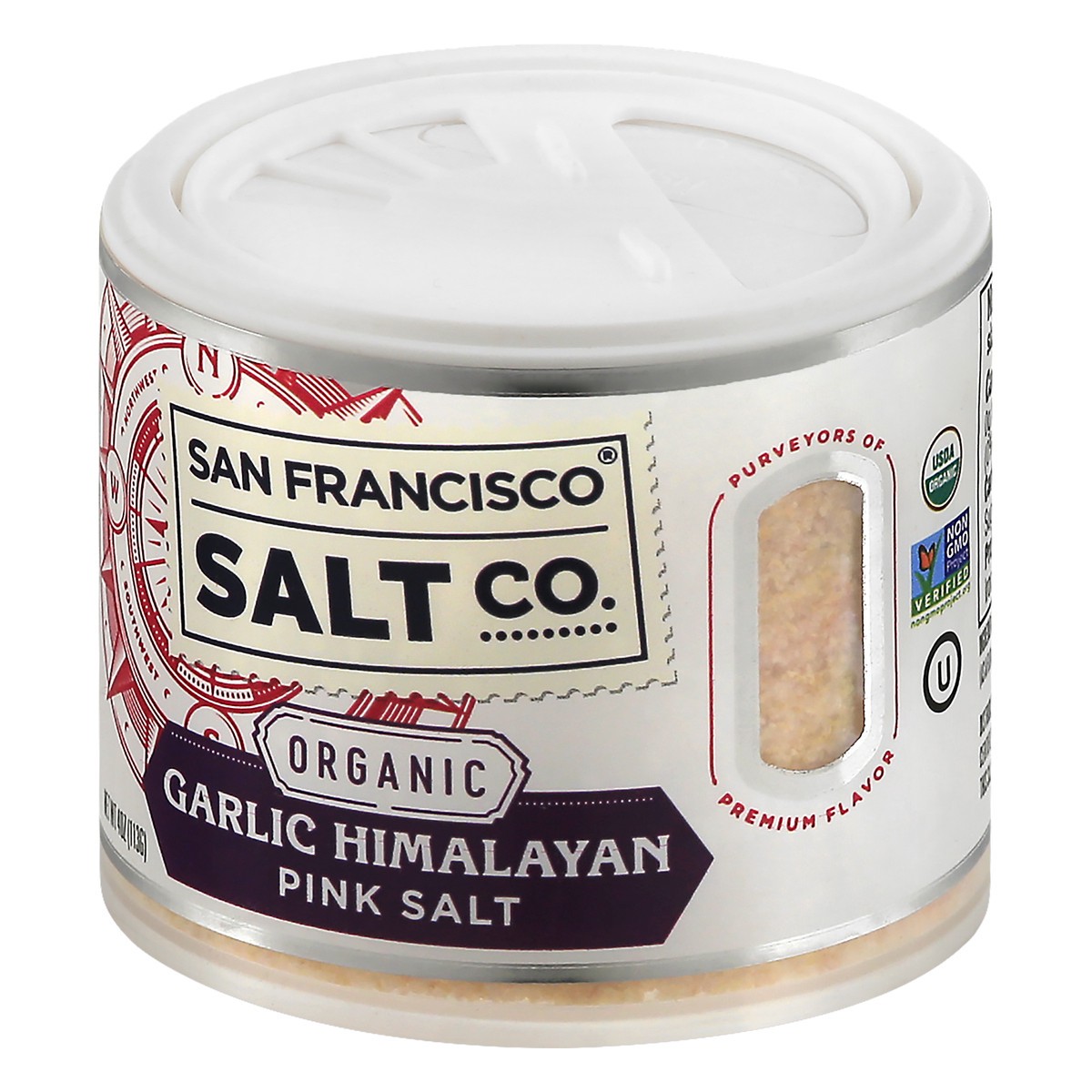 slide 3 of 13, San Francisco Salt Co. San Francisco Organic Garlic Salt, 4 oz