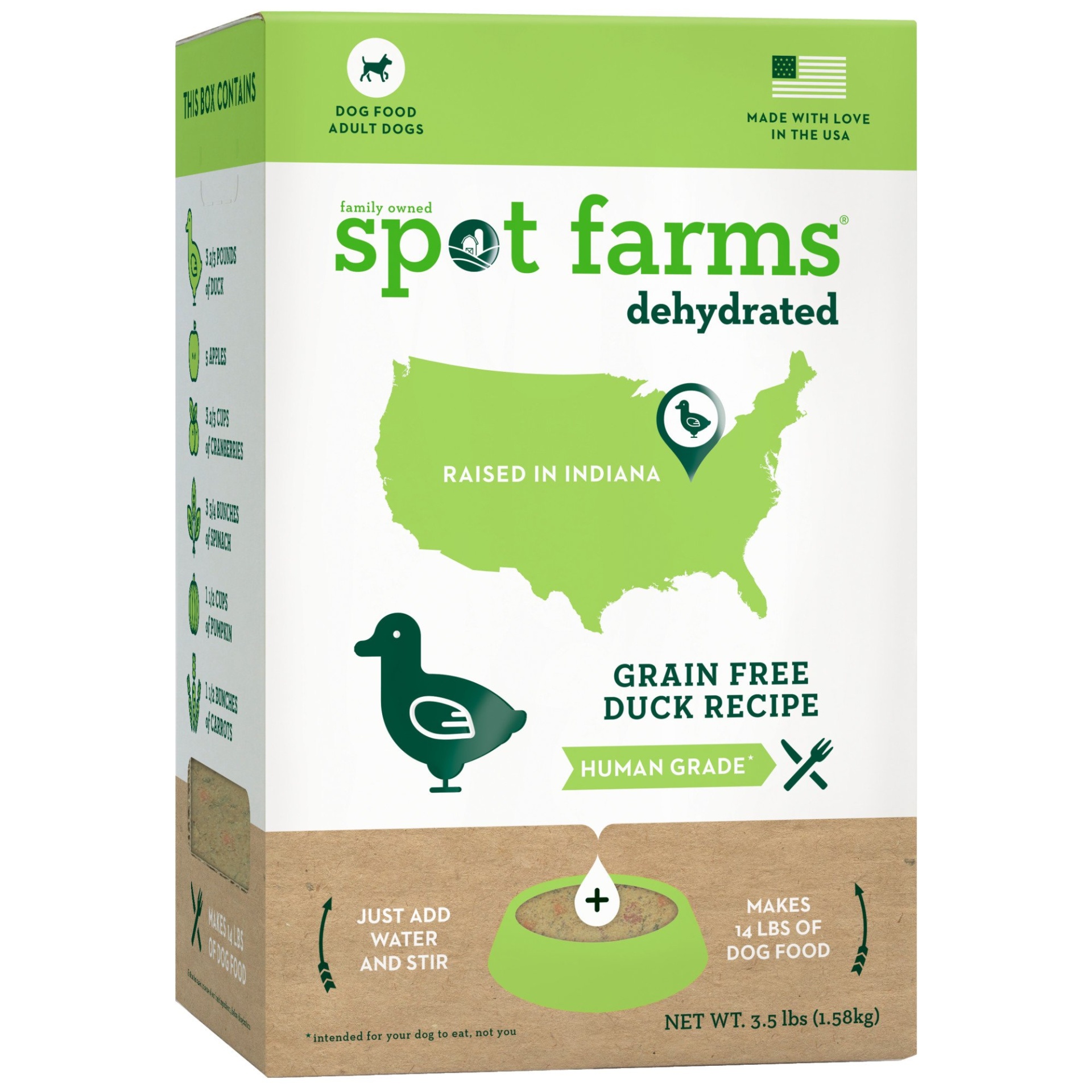 slide 1 of 1, Spot Farms Grain Free Duck Dry Dog Food, 3.5 lb