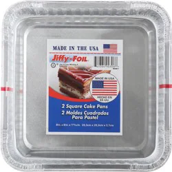 Jiffy-Foil Square Cake Pans 2 ea