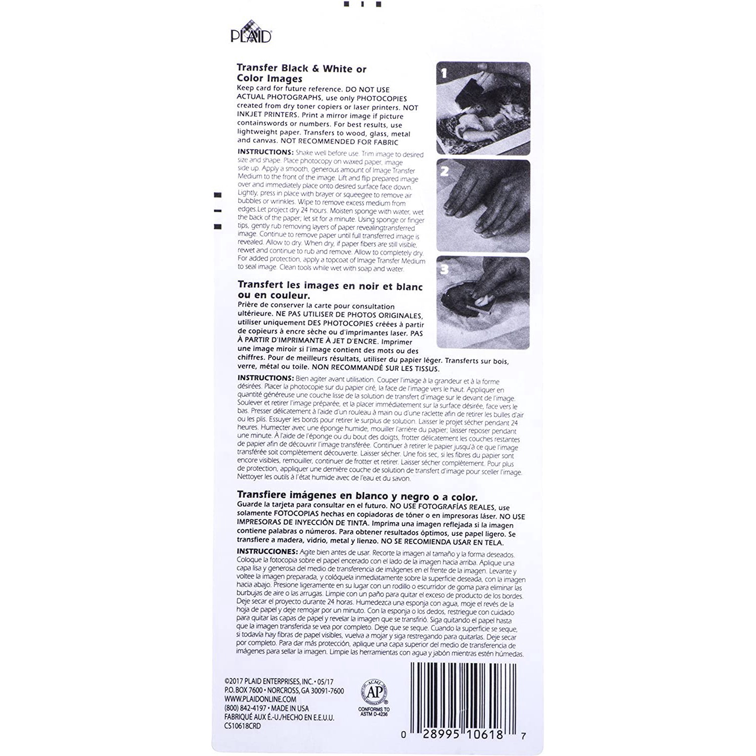 slide 4 of 6, Mod Podge Image Transfer Medium, 2oz., 2 oz