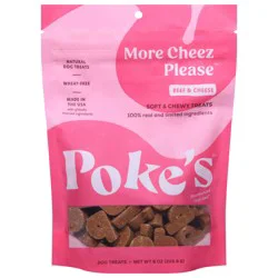 Poke's Natural Soft & Chewy More Cheez Please Dog Treats 8 oz