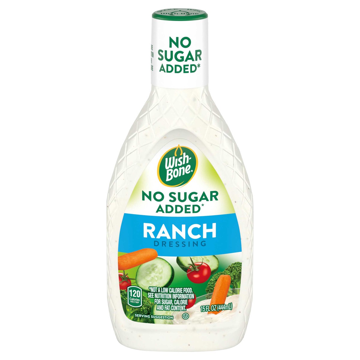 slide 1 of 7, Wish-Bone No Sugar Added Ranch Salad Dressing, 15 fl oz., 15 fl oz