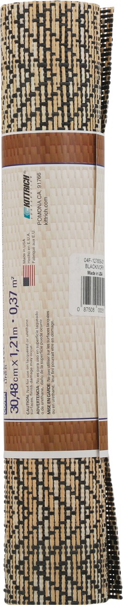 slide 6 of 9, Magic Cover Natural Weave Non-Adhesive Zig Zag Shelf Liner, 12 in x 4 ft